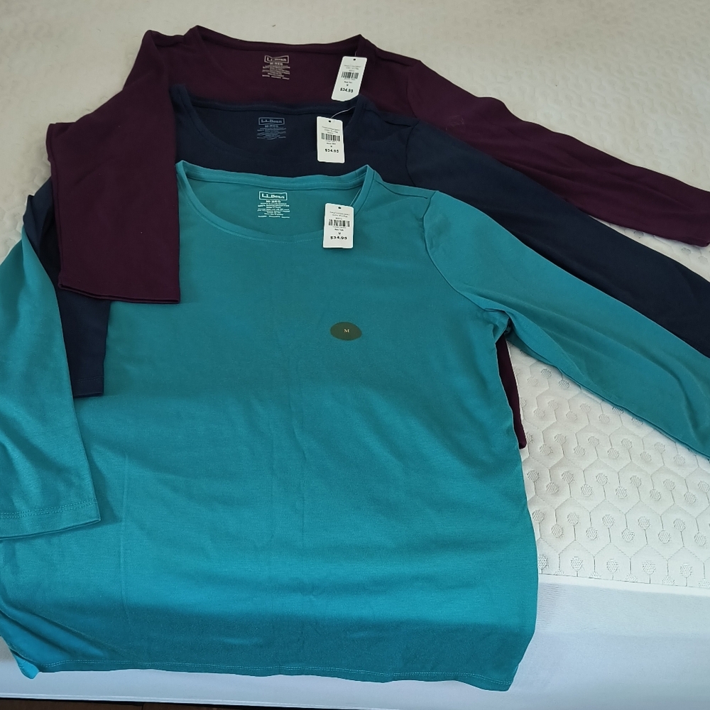 Women's NWT PIMA COTTON L.L. BEAN SHIRT Set